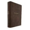NET Love God Greatly Bible, Leathersoft, Brown, Comfort Print