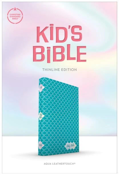 CSB Kids Bible, Thinline Edition, Aqua Leathertouch 2 CSB Kids Bible, Thinline Edition, Aqua Leathertouch - Image 2